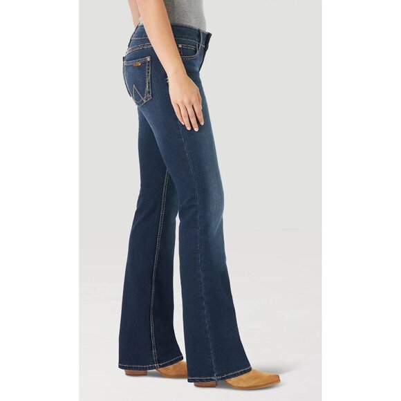 WRANGLER Retro Mae Bootcut Jeans 19/20x34 09mwzht - Picture 1 of 12